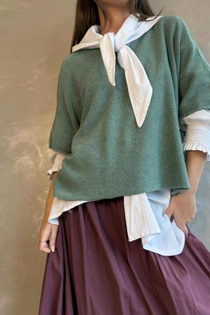 Conrad Layer Knit Deep Sage Marl 